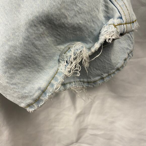 Abercrombie & Fitch 90s Straight Ultra High Rise Distressed‎ Jeans Size 14 - Picture 11 of 11